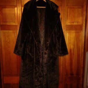 Mink (faux) full length coats